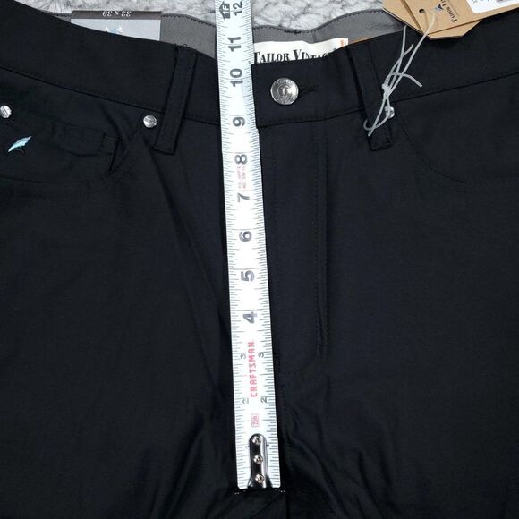 Tailor Vintage New Canaan Slim Fit Luxe Performance Tech Pants Size 32x30 Black - Picture 10 of 10